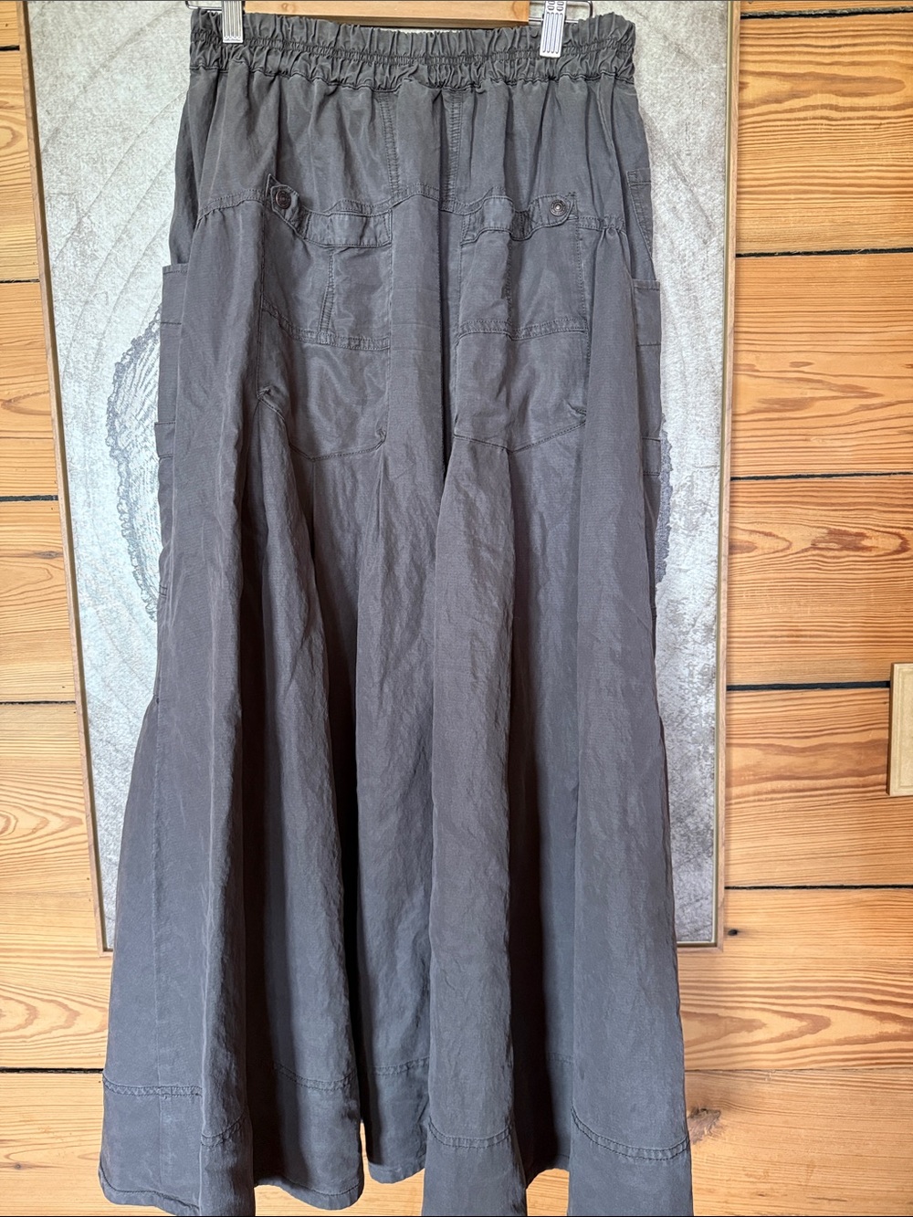 Free People Charcoal Tiered Maxi Skirt - Picture 4 of 7